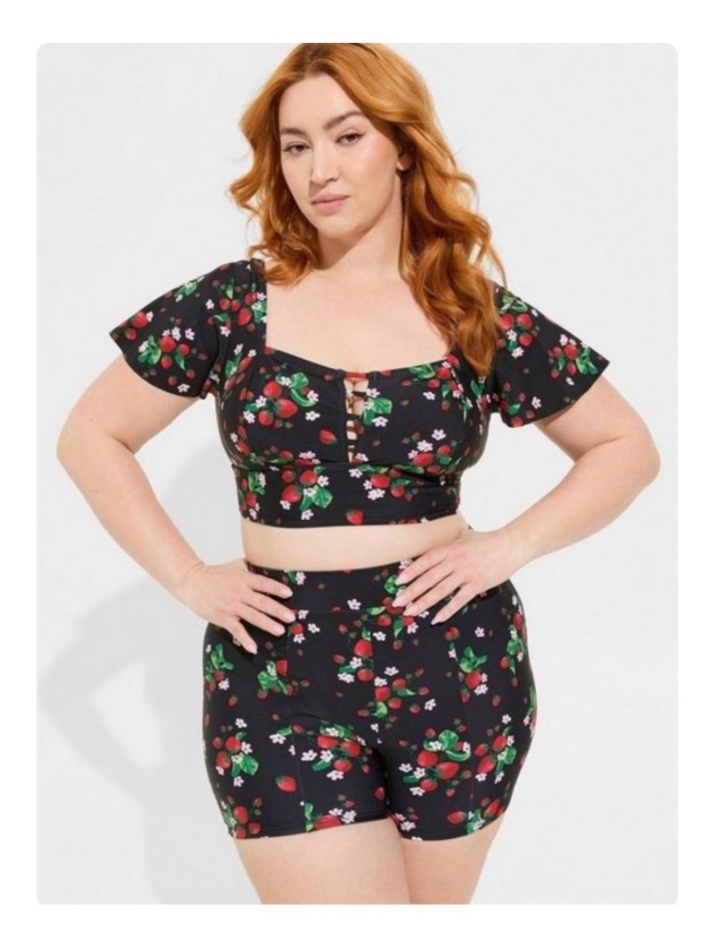 Torrid Retro flutter sleeve bikini NWT